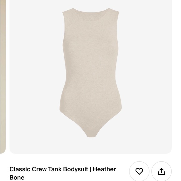 Nuuds classic crew tank bodysuit size large new- sold out style in color… - Picture 1 of 2